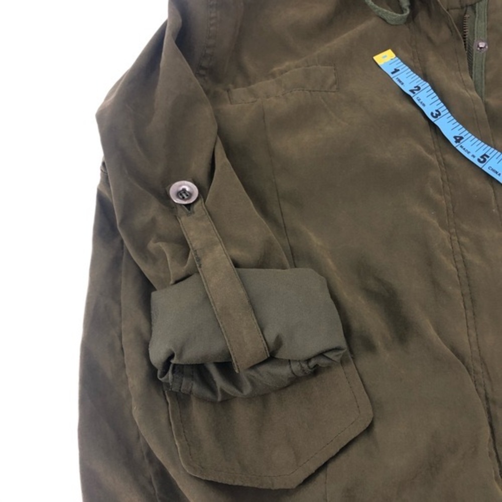 Brandy Melville Utility Cargo Jacket Olive Green - Picture 7 of 11
